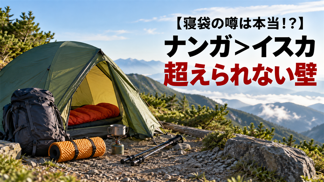 【寝袋の噂は本当！？】ナンガ>イスカ||超えられない壁|| モンベル