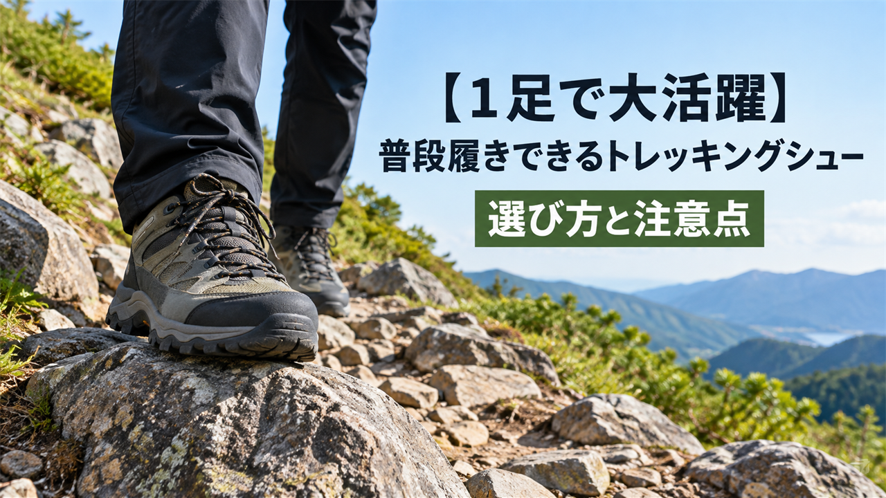 【１足で大活躍】普段履きできるトレッキングシューズ