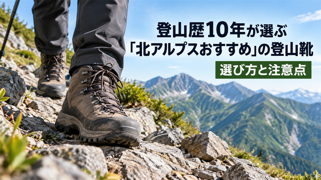 登山歴10年が選ぶ「北アルプスおすすめ」の登山靴