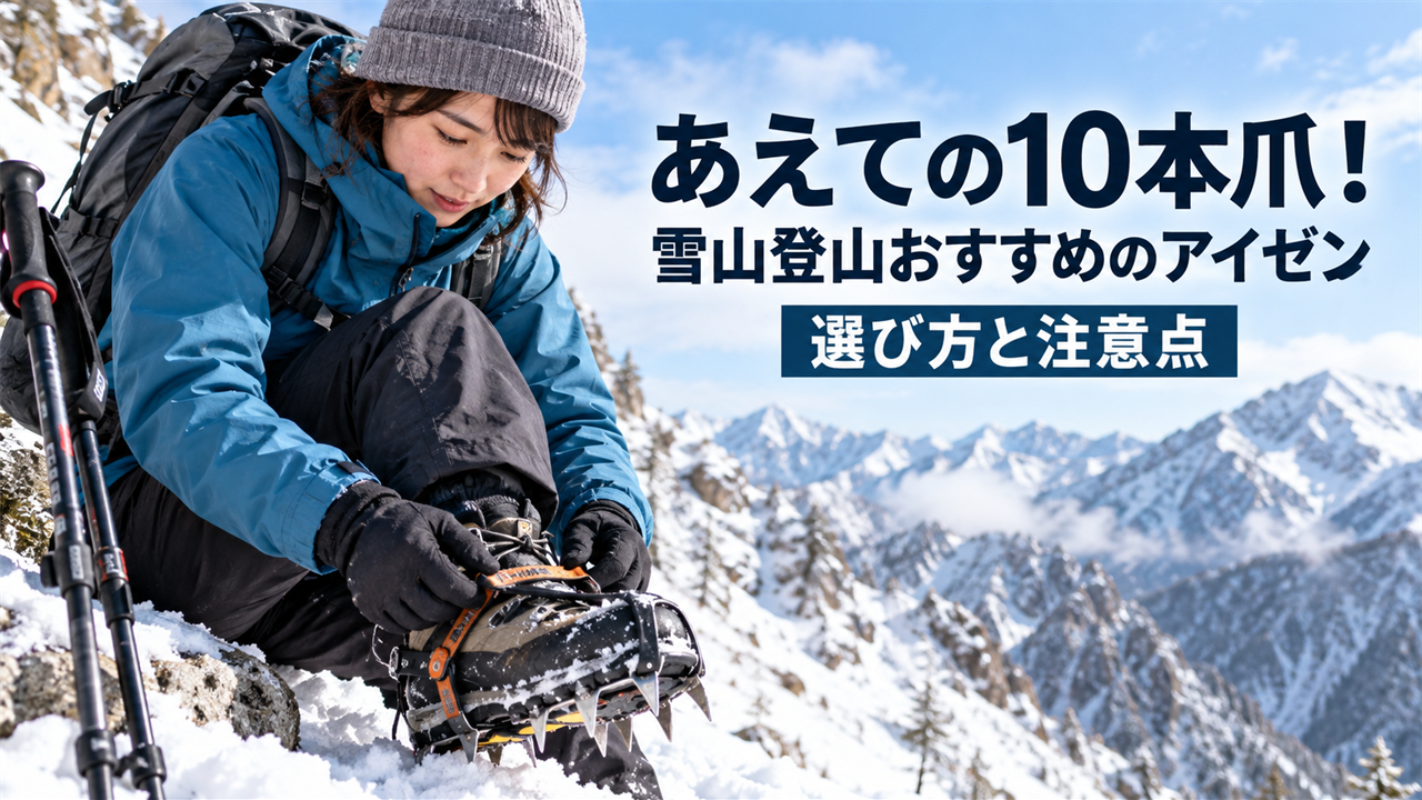 あえての10本爪！雪山登山おすすめのアイゼン