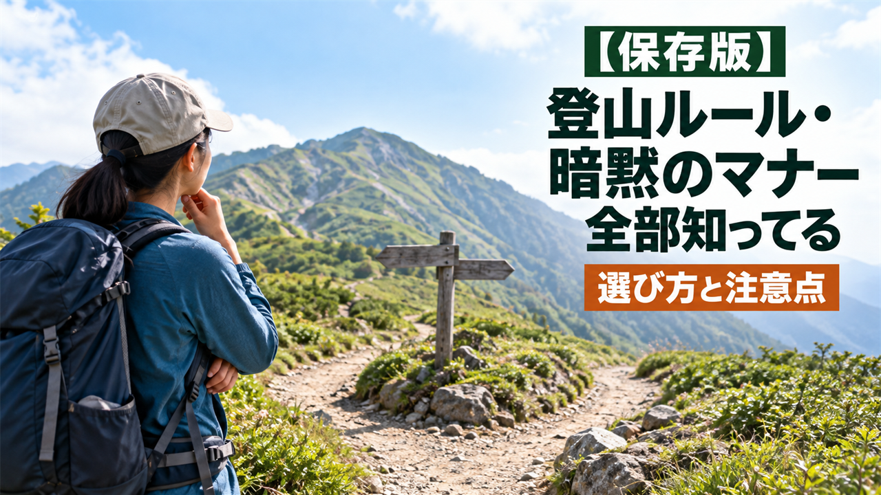 【保存版】登山ルール・暗黙のマナー　全部知ってる！？