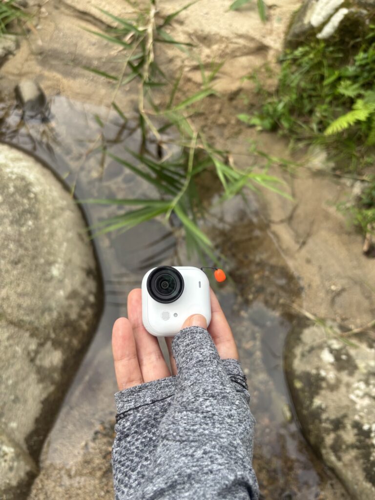 川遊びに持って行ったInsta360 GO Ultraのカメラ本体